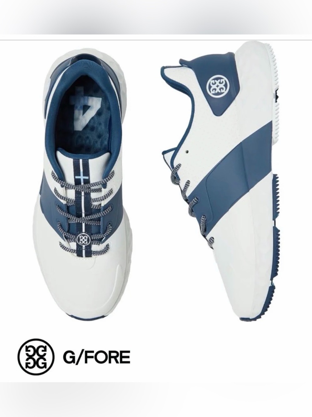 NWT G/FORE Women’s MG4+ Contrast Golf Shoe Navy and White